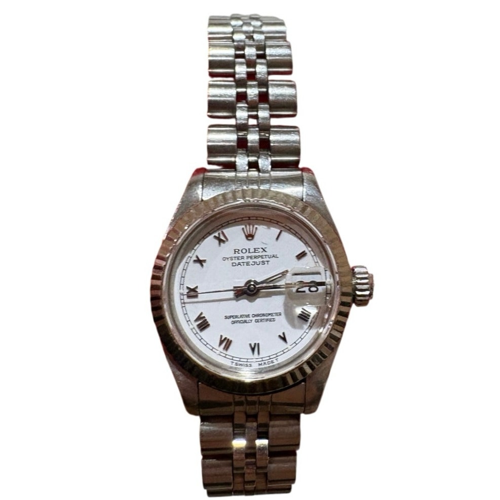 Rolex Lady Datejust 26mm 61974 Oem Steel Gold Fluted Bezel Full Links Box